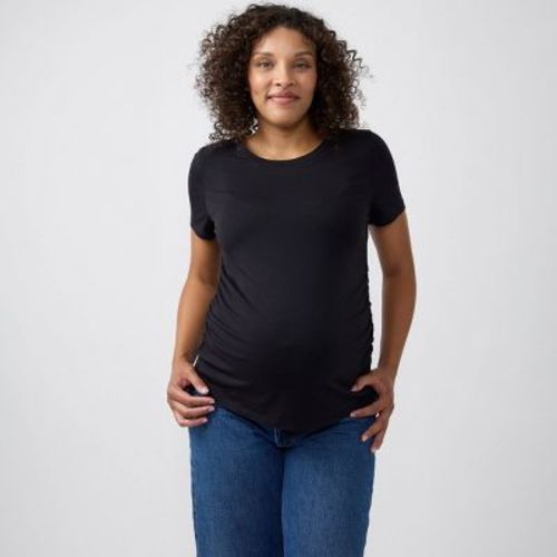 Ingrid & Isabel Everyday Maternity Short Sleeve Core Tee - Black M
