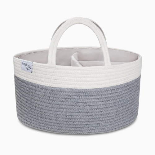 Rope Diaper Caddy Organizer - Grey