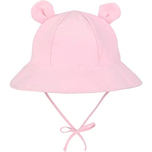 Zando Baby Toddler Sun Bucket Hats Wide Brim Beach Hats Infants Girls Cap Sun Protection Summer Kid Hat