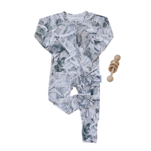 Bamboo Zip Romper | Camo