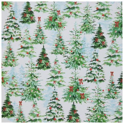 Christmas Trees Scrapbook Paper - 12" x 12"