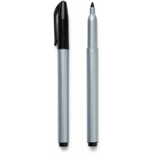 Cadie Permanent Freezer Marker Set of 2 – Waterproof Fast-Drying Black Ink Pens with Chisel Tip for Food Labeling, Fridge & Freezer Storage, Kitchen & Lab Use & General Organization.