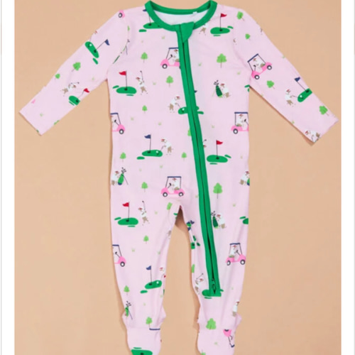 Dog Golf Ruffle Footie