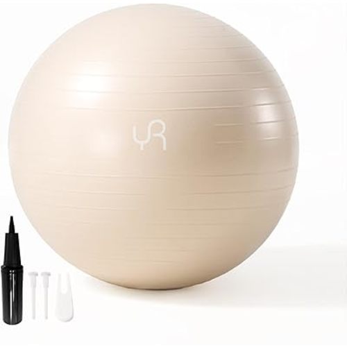 Exercise Ball for Workouts, 25cm/55cm Anti-Burst and Slip Resistant Yoga Ball for Gym Fitness and Physical Therapy