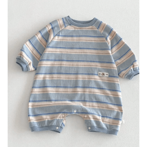 Weekend Stripe Romper – Teeny Mini Me | 3-6 months