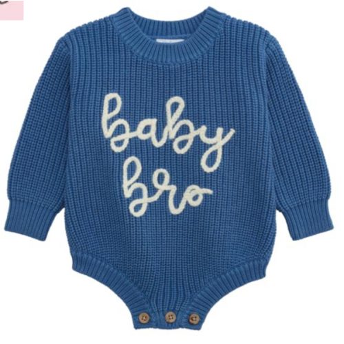 Sibling Baby Sweater Bubble