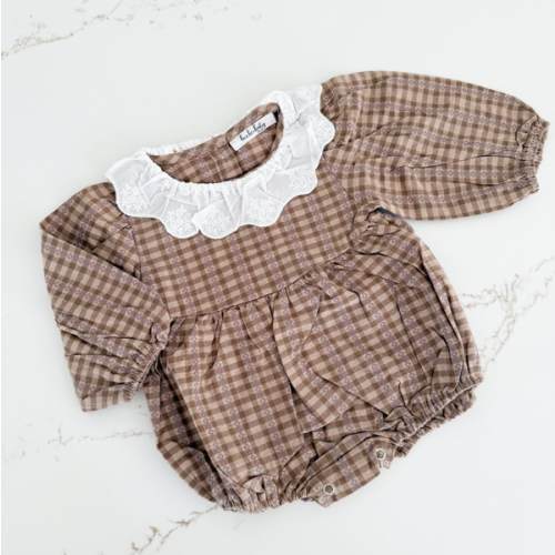 Dolly Gingham Romper