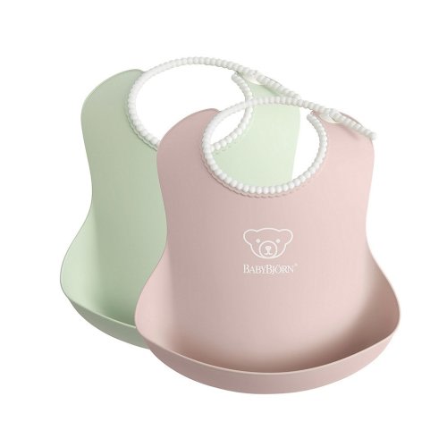 BABYBJORN 2-Pack BPA -Free Catchable Baby Bib