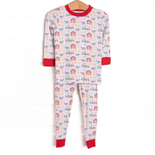 Hard Days Work Bamboo Pajama Set, Red – Stitchy Fish