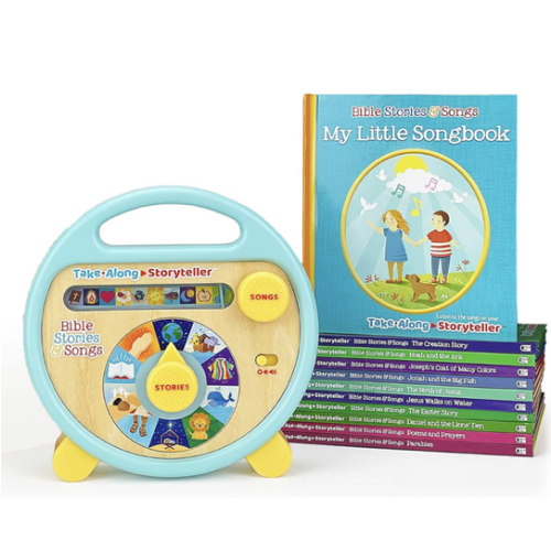 Bible Stories and Songs Interactive Electronic Take Along Storyteller with 11 Books (Little Sunbeams)