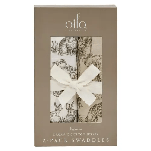 Assorted 2-Pack Organic Cotton Jersey Swaddle Blankets | Nordstrom