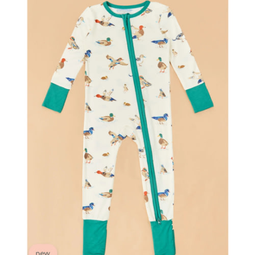 Ducks on the Loose Footless Romper