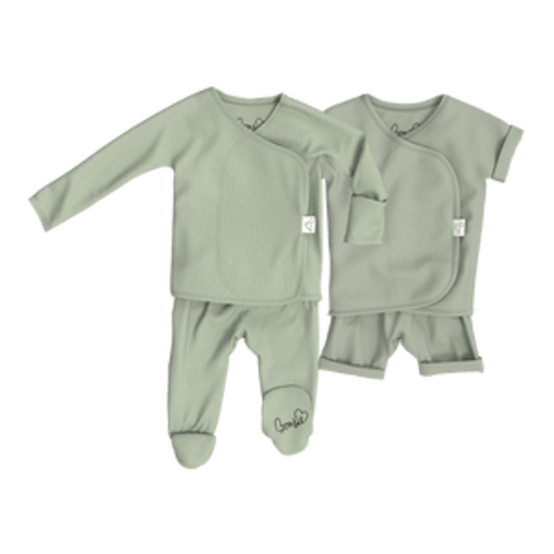 Baby Bundle - Avocado Footie + Romper – Bonsie Skin to Skin Babywear