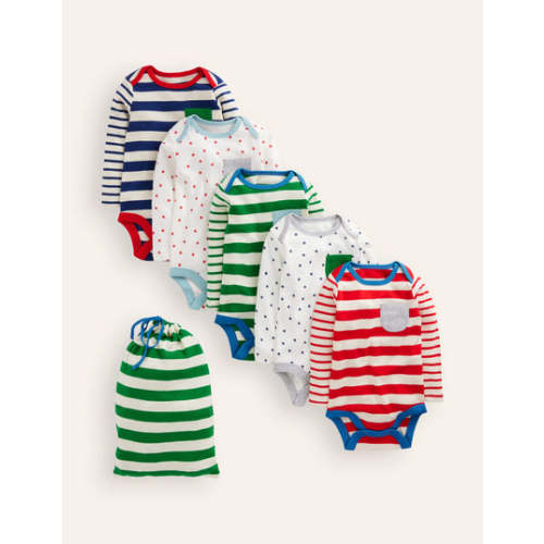 Striped 5 Pack Bodies-Multi Stripe | Boden USA