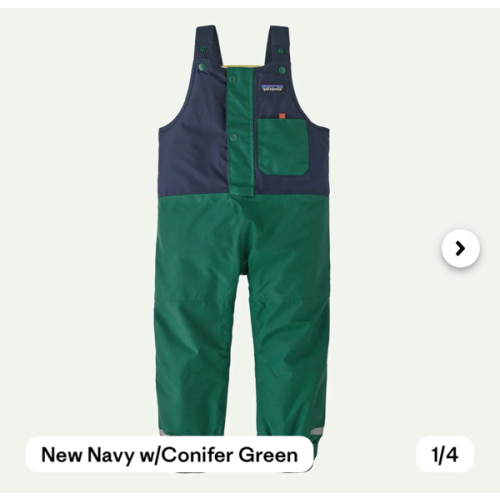 Patagonia Baby Snow Pile Bibs