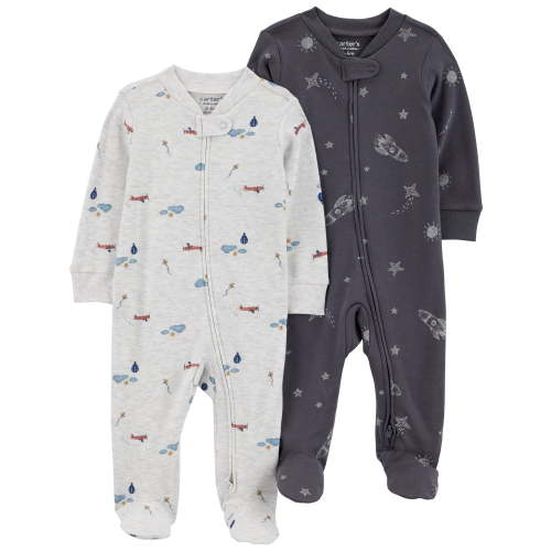 Carter's Child of Mine Baby Sleep N Play, 2-Pack, Sizes Preemie-6/9 Months
