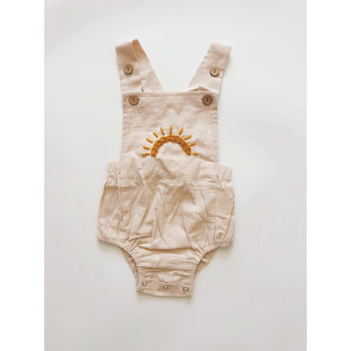 Gender neutral baby overalls, hand embroidered baby overalls, baby romper, baby girl outfit, baby boy outfit, baby clothing, unisex baby