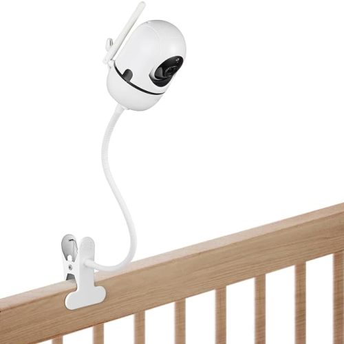 Flexible Baby Monitor Mount Compatible with HelloBaby HB6550/HB6560/HB6240/HB6148/HB6339/HB66/HB65/HB40, ANMEATE 549/SM935E, 15.75" Gooseneck Arm Baby Camera Mount Without Tools or Wall Damage