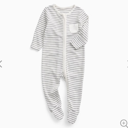 Clever Zip Sleepsuit Blue Stripe / Newborn