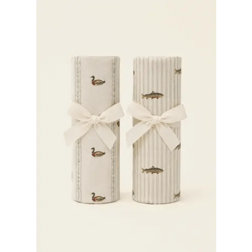 Mallard Duck & Trout - Muslin Swaddle Blanket Set