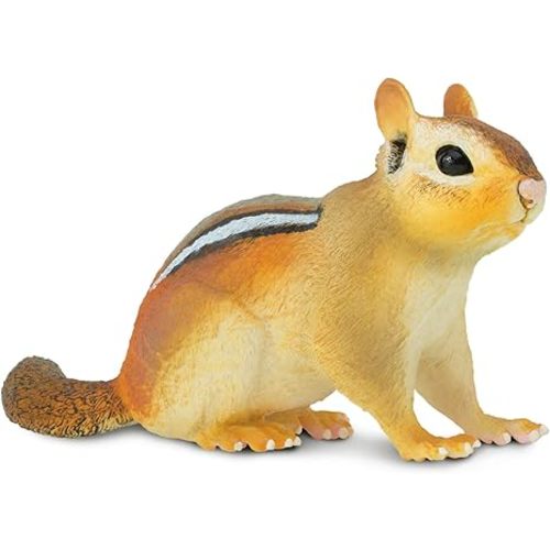 Safari Ltd. Eastern Chipmunk Figurine - Detailed 7" Plastic Model Figure - Fun Educational Play Toy for Boys, Girls & Kids Ages 3+