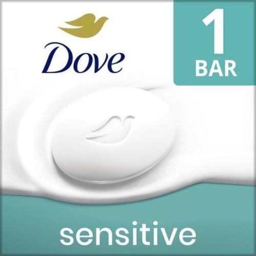 Dove Beauty Sensitive Skin Bar Soap - Unscented - Travel Size - 2.6oz