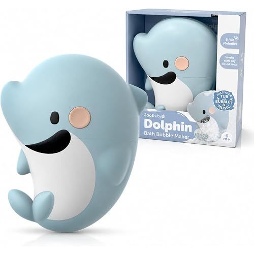 Jool Baby Dolphin Bath Bubble Maker, Musical Bath Toy for Toddlers & Kids