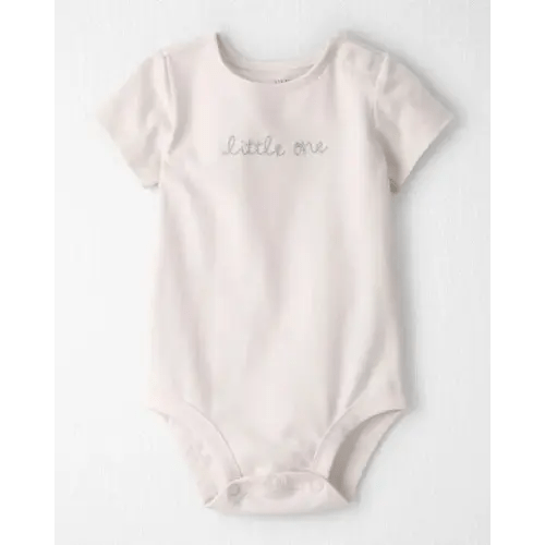 Baby Organic Cotton 'Little One' Embroidered Bodysuit  - Little Planet | Carter's