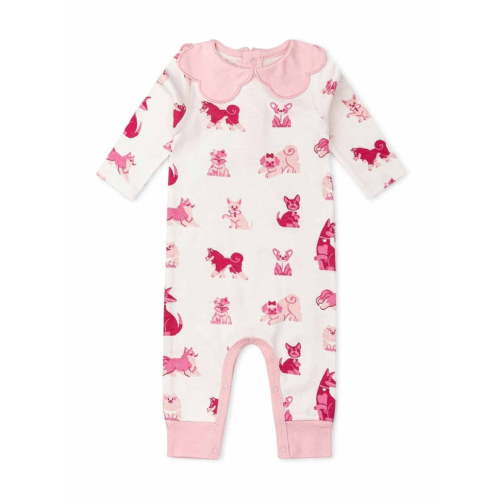 Paris Hilton x Monica + Andy Organic Cotton Baby Scallop Collar Romper, Sizes 0/3 Months-24 Months