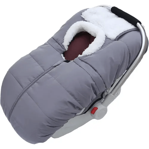 Fairy Baby Winter Car Seat Cover for Babies Carseat– Waterproof, Warm Car Seat Cover Baby – Universal Winter Cover for Back Seat, Infant Car Seat & Baby Carseat (Grey)