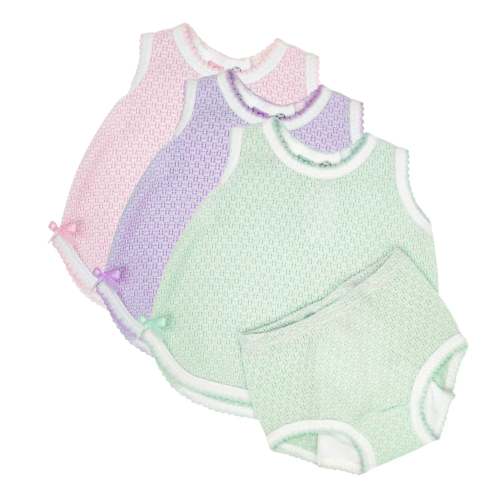Paty Knit Solid Color Diaper Set – Little Bear Smocks
