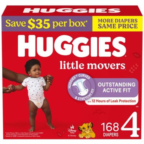 Huggies Little Movers Baby Diapers, Sizes 3-8 - Samsclub.com