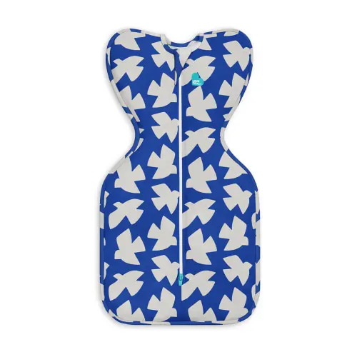 Swaddle Up™ 1.0 TOG Cotton Cobalt Paperbirds