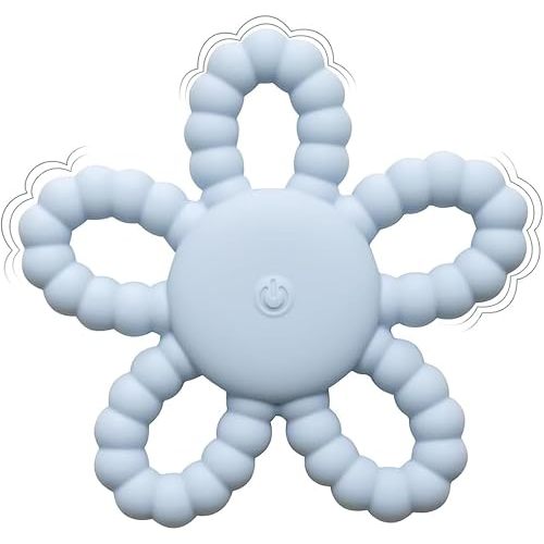 Vibrating Teether for Baby, Vibrating Sensory Chew Toy for Toddler