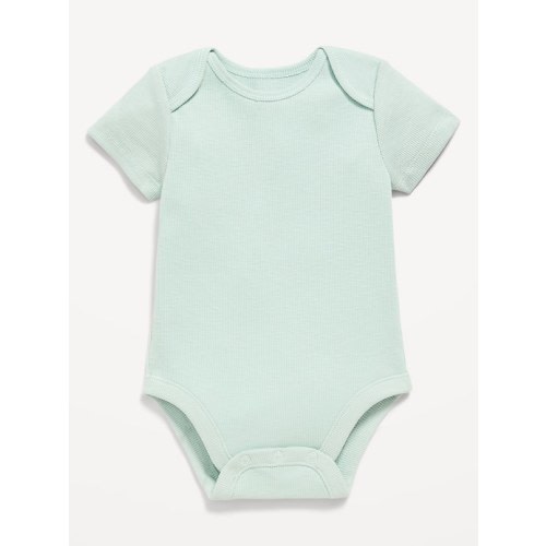 Short-Sleeve Henley Ribbed Bodysuit for Baby