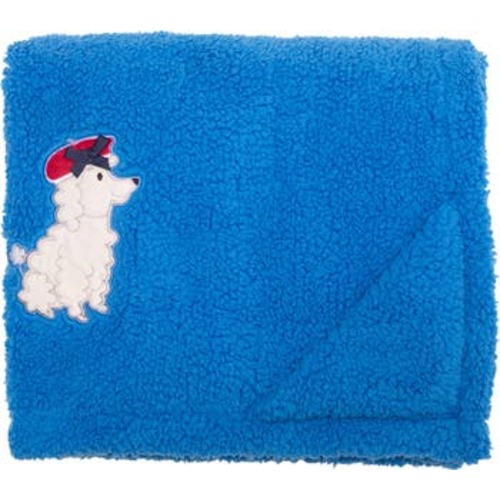 Poodles Reversible Fleece Baby Blanket