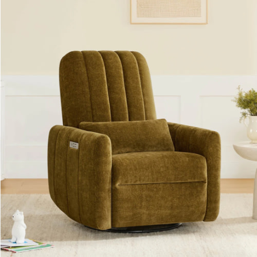 Shell Power Swivel Nursery Glider Recliner