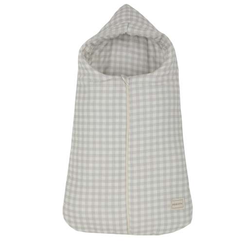 Oval Carrycot Footmuff Muslin Vichy Nube - winter