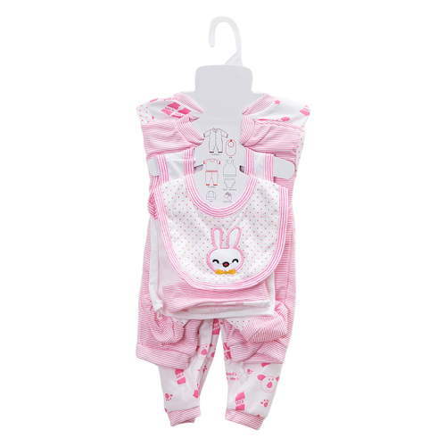 YDFCWX Baby Boy Layette Sets Newborn Preemie Baby Girl Clothes Set Girl Baby 8Pcs Outfits Boy Girls Baby Clothes Layette Set Gifts Layette Set Bodysuits Set for 0-3 Months,Light Pink