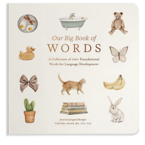 Our Big Book of First Words: A Collection of 100+ Foundational Words for Language Development (Tabitha Paige Children's Book Series)