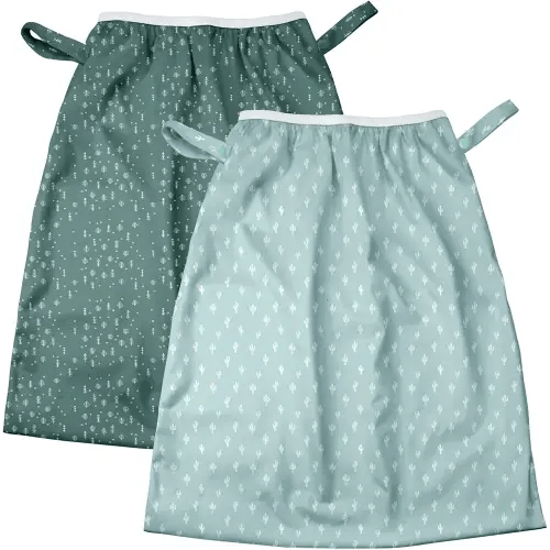 Mama Koala Pail Liner for Cloth Diapers, Reusable and Washable Waterproof Pail Liner with Strap for Diaper Pails, 2 Pack(P002)