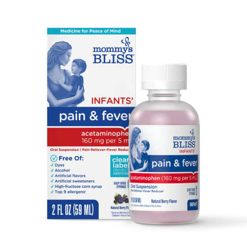Infant Acetaminophen Pain & Fever Reducer 2oz- Mommy's Bliss