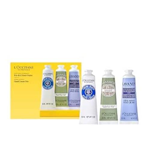 L'Occitane Hand Cream Classics 3-Piece Gift Set, Travel-Sized, Vegan Care