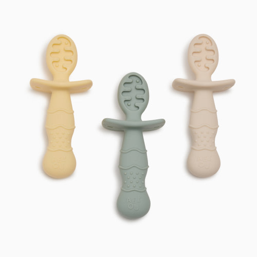 AEIOU Baby Led Weaning Grippy Spoon - (3 Pack)