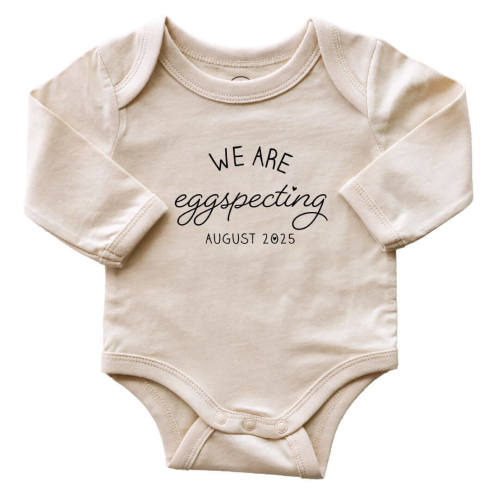 Personalized Long Sleeve Graphic Bodysuits | Natural