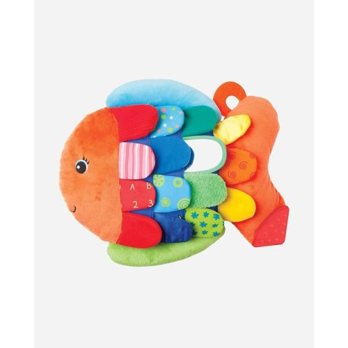 Melissa & Doug K’s Kids, Flip Fish Stuffed Animal, Soft Baby Book, Multi-Textured Squeaking & Crinkling Infant Sensory Toys for Babies with Baby Mirror, Tummy Time Toys for Infants Ages 0–9 Months