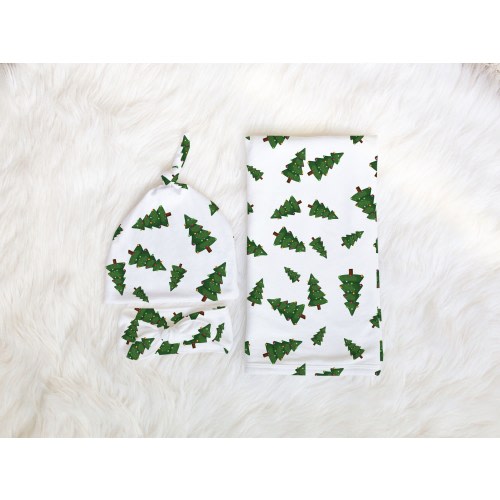 Christmas TREE Swaddle Baby Boy Coming Home Outfit Christmas Gender Neutral Present It’s A Boy Baby Shower Gift Girl Newborn Hospital Photo