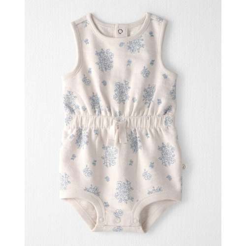 Baby Girl Organic Cotton Romper in Royal Bloom Print - Little Planet | Carter's
