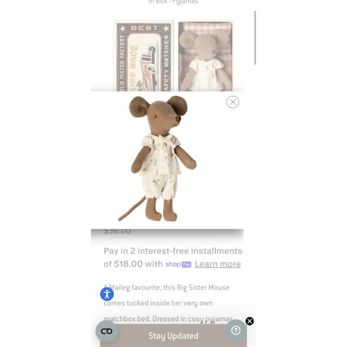 Big Sister Mouse in Box - Pyjamas | Maileg North America - Maileg USA
