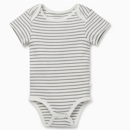 Short Sleeve Bodysuit White / Newborn